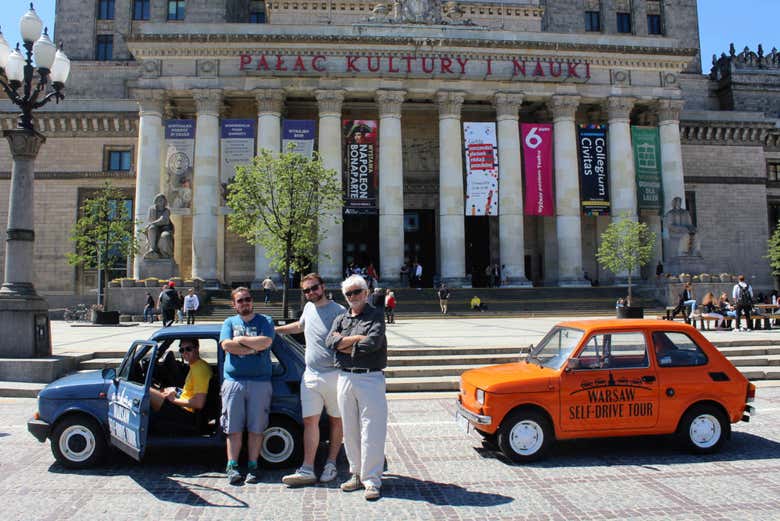 Exploring Warsaw in a vintage car