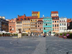Buildings at Old Town Market Place in Warsaw