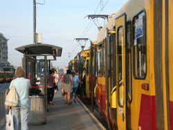 Warsaw tram station