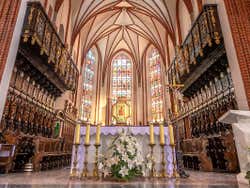 Inside the Archcathedral of St John the Baptist in Warsaw