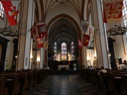 Inside the St. Florian's Cathedral in Warsaw
