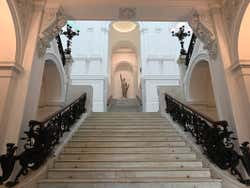 Inside the Zacheta Gallery in Warsaw