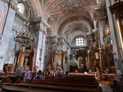 Interior of St. Anne's Church in Warsaw
