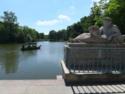 Lake at the Royal Park in Warsaw
