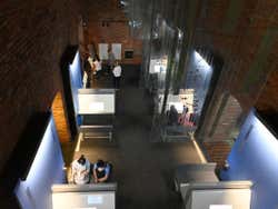 Exposition room at the Chopin Museum in Warsaw